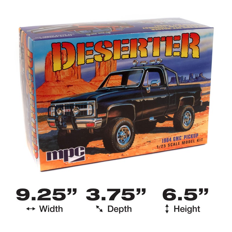 MPC 1984 GMC Pickup 1:25 Scale Model Kit (Black Version) - Image 5